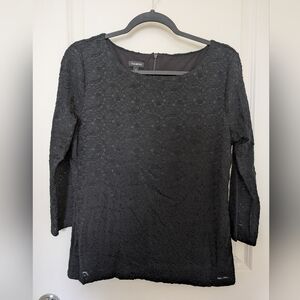 Talbots Black Lace Shirt